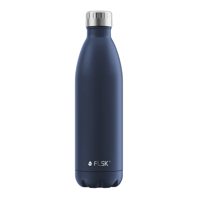 FLSK Edelstahl Trinkflasche MDNGHT 750ml Königsblau