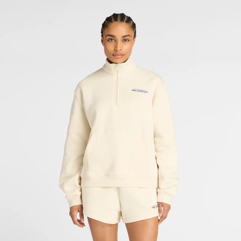 NEW BALANCE Reimagined Fleece Half Zip Pullover