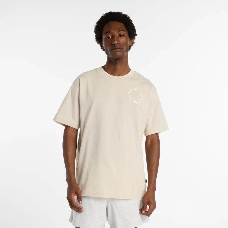 NEW BALANCE Circular Logo T-Shirt aus 100% Baumwolle