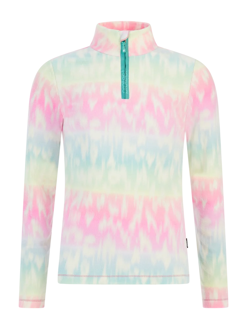 PROTEST PRTRefuzzy 1/4 Zip Active Top in PVRE Green