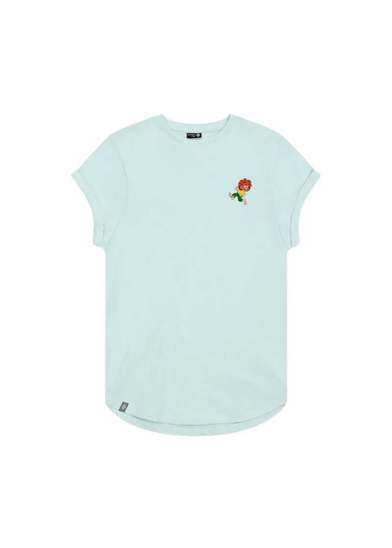 BAVARIAN CAPS Pumuckl Stickshirt Damen Hellblau