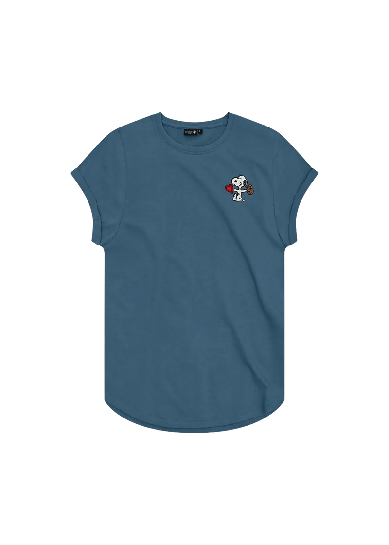 BAVARIAN CAPS Peanuts: I mog di T-Shirt hellblau