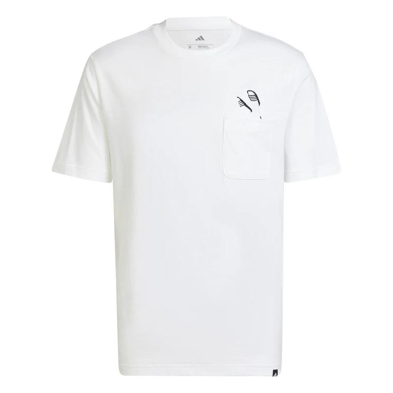 ADIDAS M L Slide PKT T T-Shirt aus Baumwolle