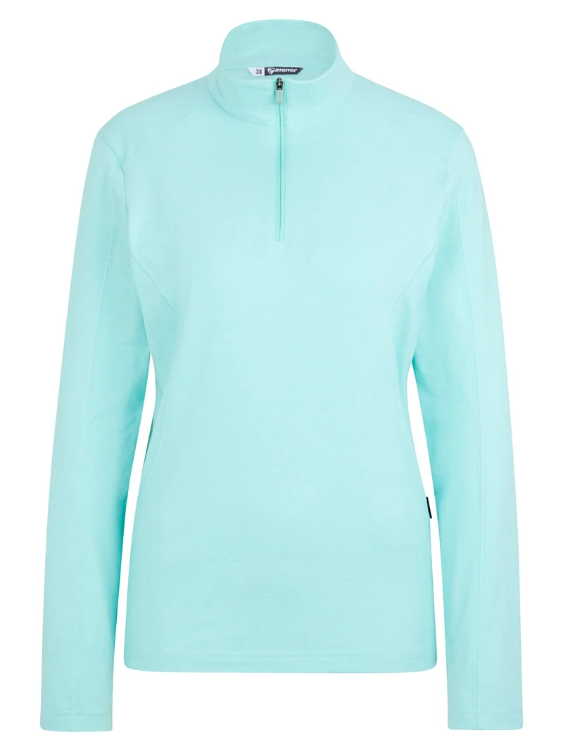 ZIENER JUHA-Z Midlayer Junior Fleecejacke Schwarz