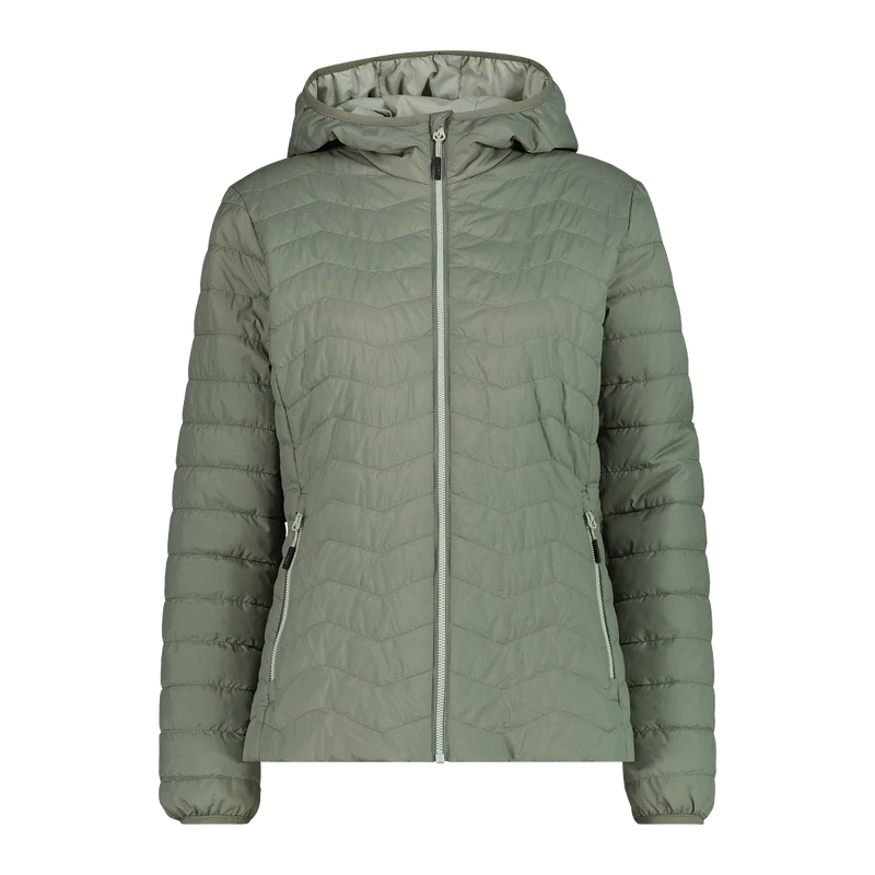 Woman Jacket with Fixed Hood