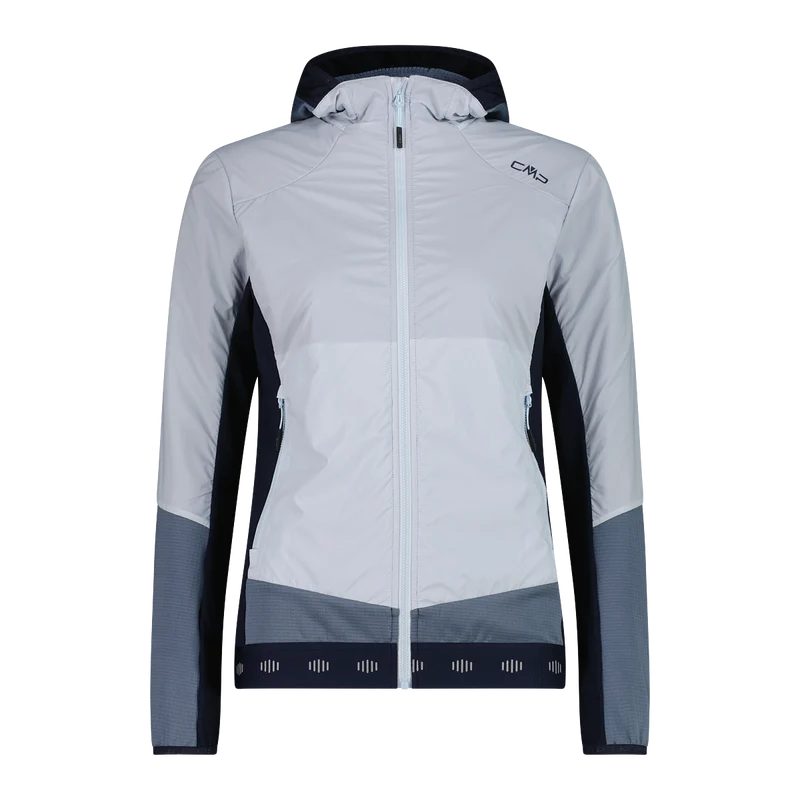 Woman Hybrid Jacket with Fixed Hood