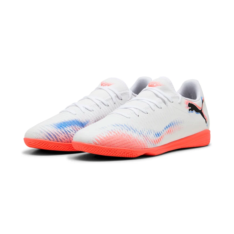 PUMA FUTURE 8 PLAY IT Fußballschuhe Weiß-Schwarz-Rot