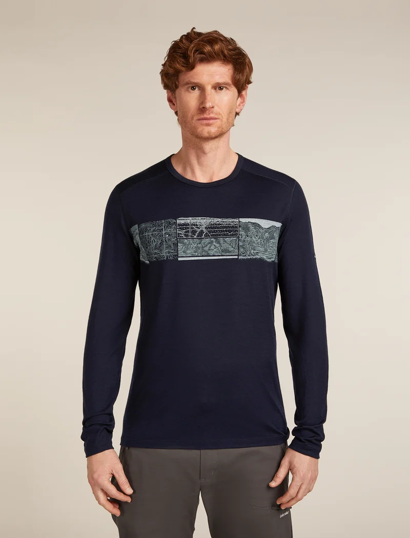 ICEBREAKER Men Merino 200 Oasis LS Crewe Long Sleeve Shirt