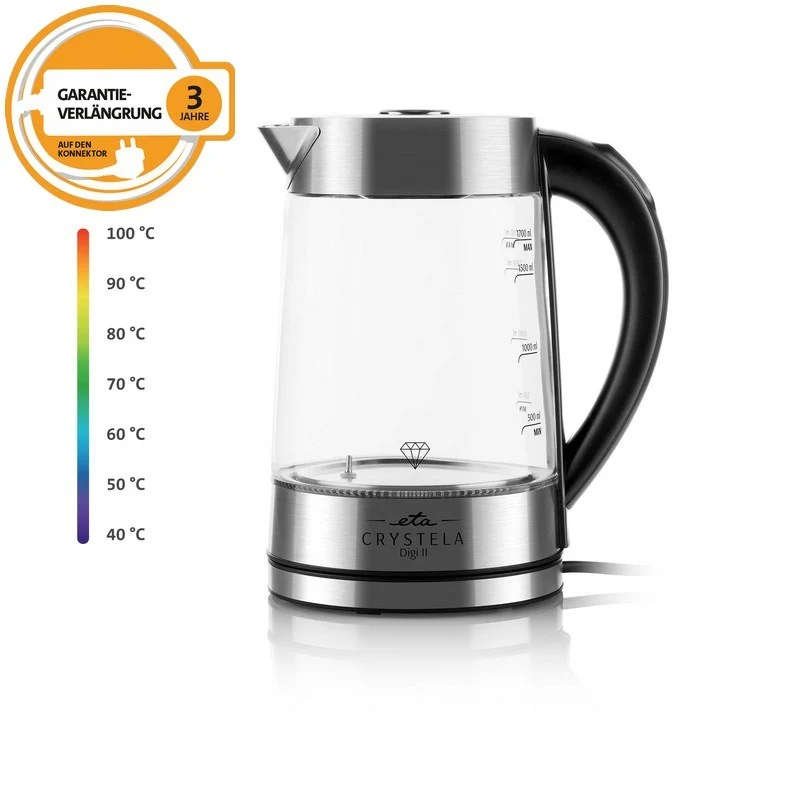 ETA Wasserkocher Crystela Digi II 5154 9000