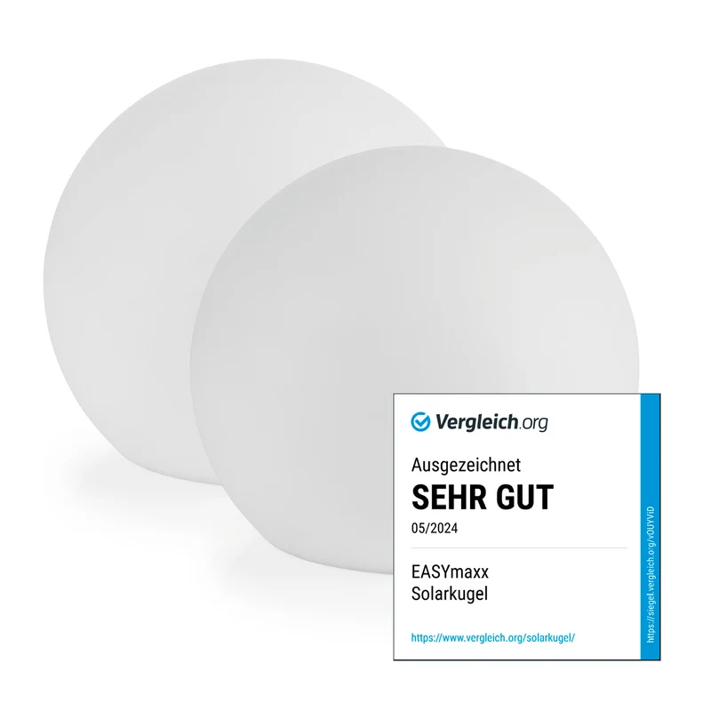 Solar-Dekokugel mit Farbwechsel - 2er-Set