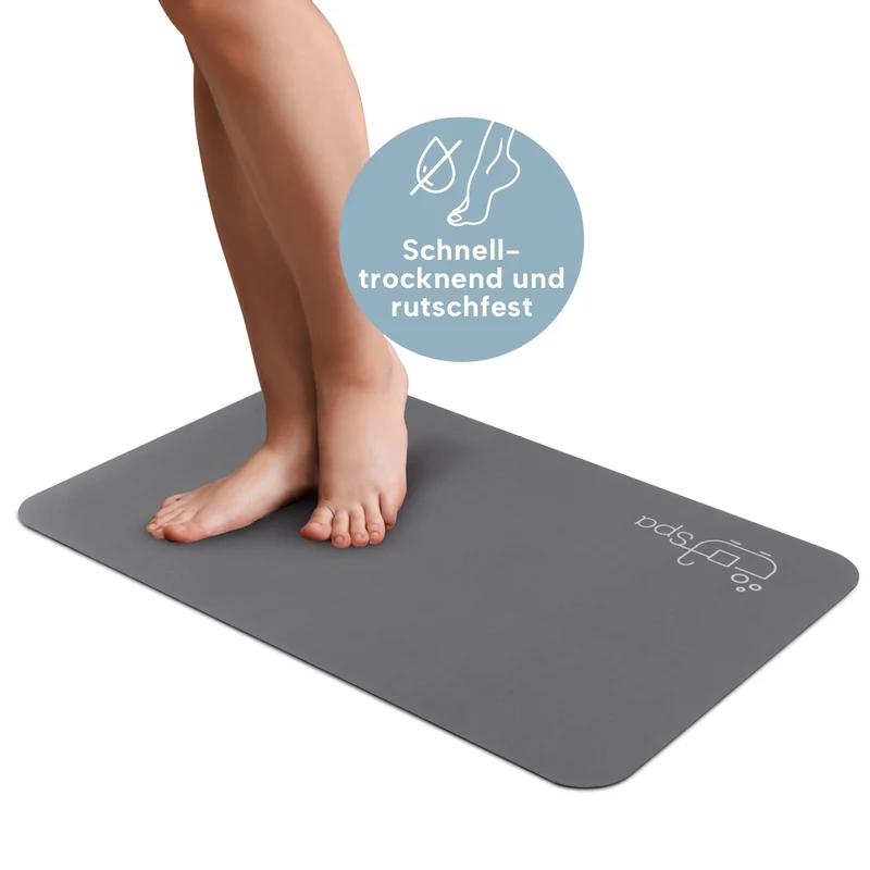 Badematte Spa - 60 x 90 cm - Dunkelgrau