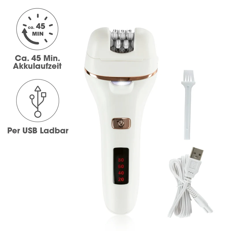 Epilierer inkl. Akku & USB-Kabel