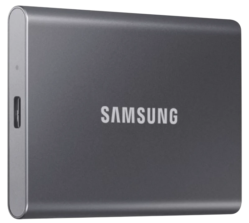 Samsung 1TB T7 Portable SSD, Titan Gray