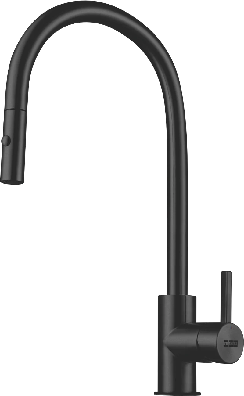 Franke Eos Neo Pullout Tap with Vegie Spray, Black Steel