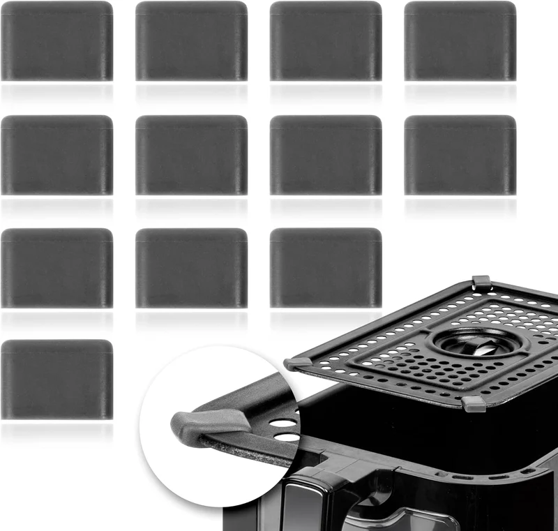 Duronic AFPADS Gummifüße, 12 Schon Gummis für Heißluftfritteusen Bodenplatten, kompatibel mit Duronic AF34 AF24 HLF und Air Fryer anderer Hersteller