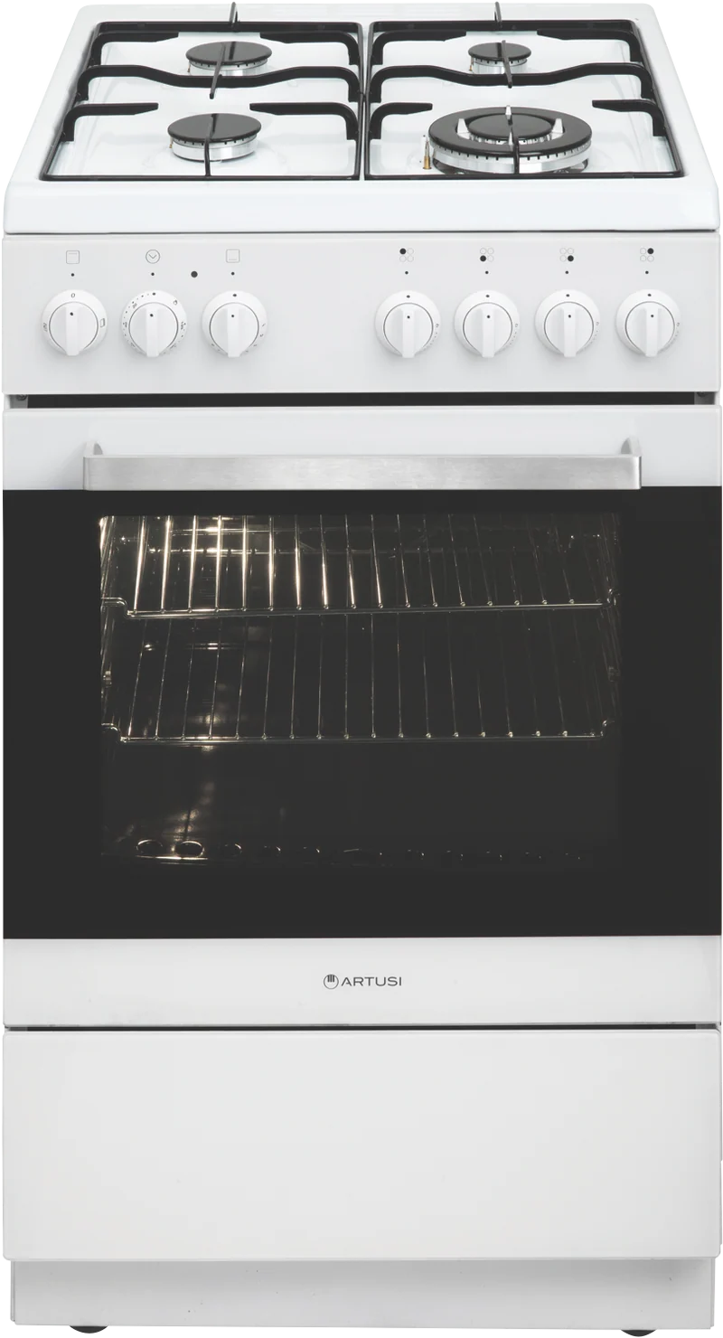 ARTUSI 54cm Gas Freestanding Cooker White