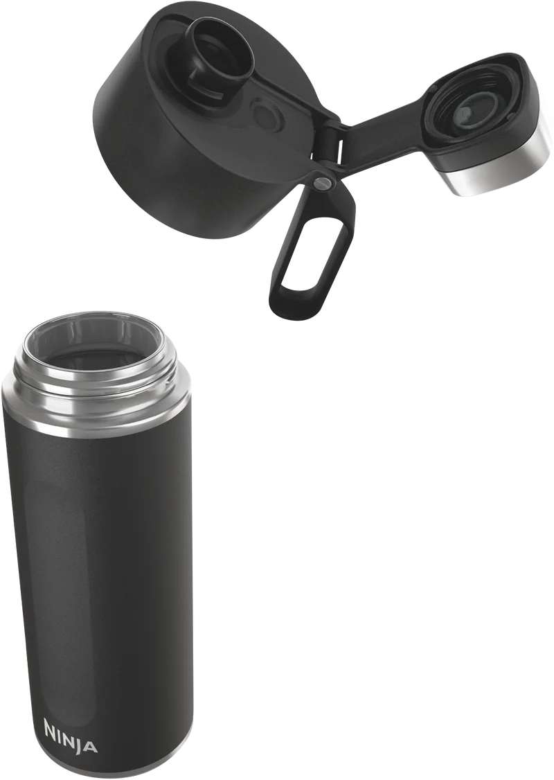 Ninja Thirsti 700ml Travel Bottle, Onyx Black