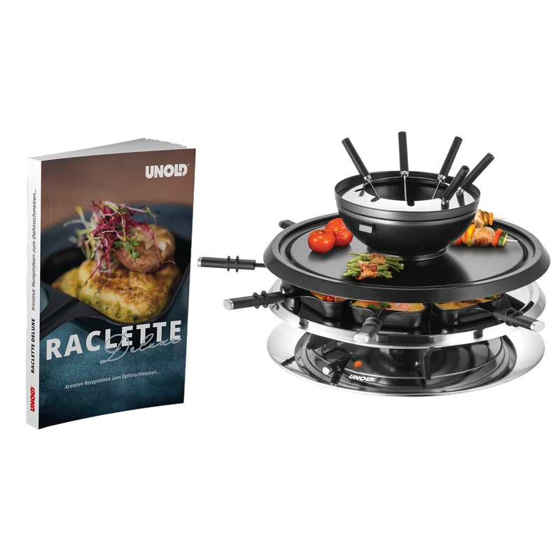 Raclette Multi 4 in 1 inklusive Raclette Buch