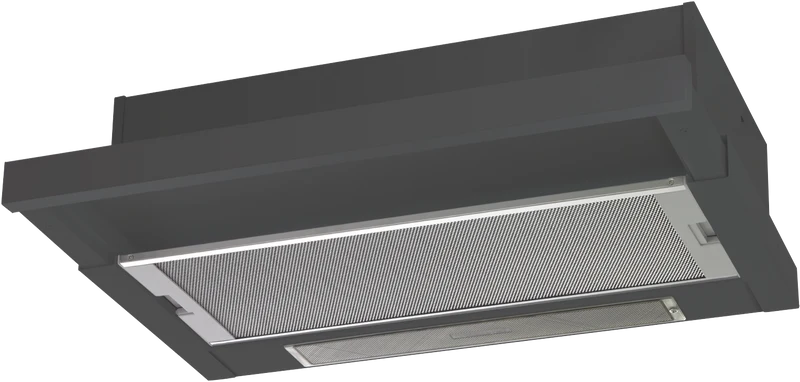 Chef 60cm Slideout Rangehood Black Fascia