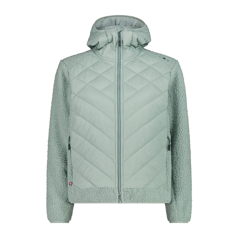 CMP Woman Jacket Hybrid Fix Hood Kapuzensweatjacke