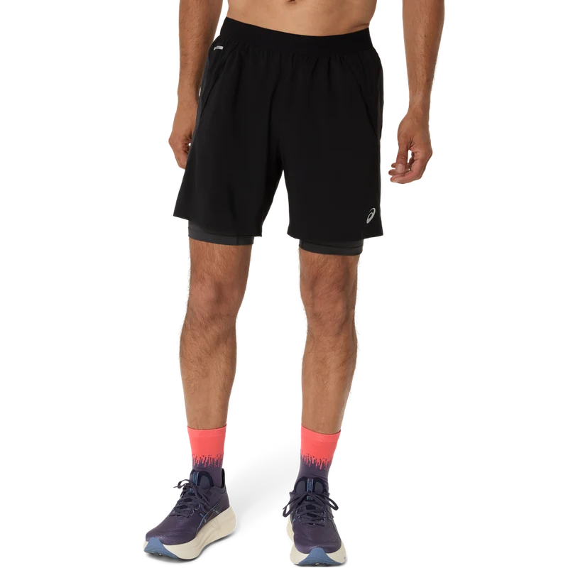 ASICS ROAD 2-N-1 7IN Running Shorts with Sprinter