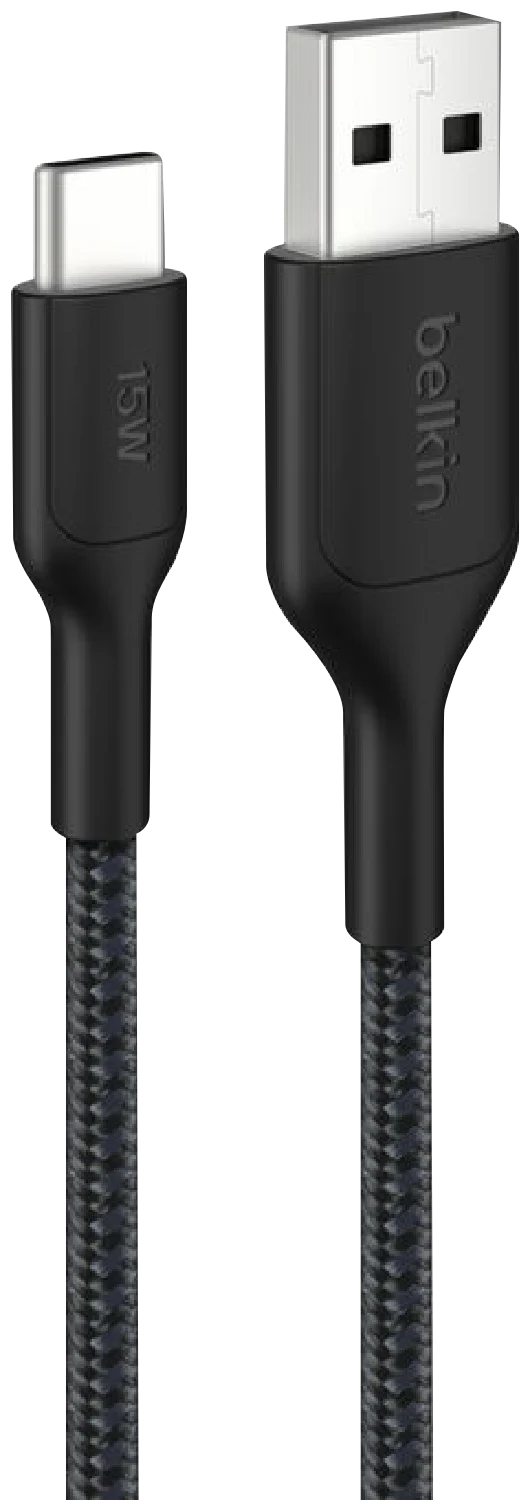 Belkin BoostCharge Pro USB-A to USB-C 2.0 Braided PCR Cable 2m Black