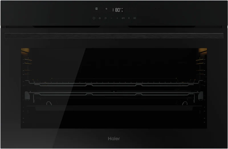 Haier 500 Series 90cm Electric Oven 16 Function Air Fry Steam Assist Black