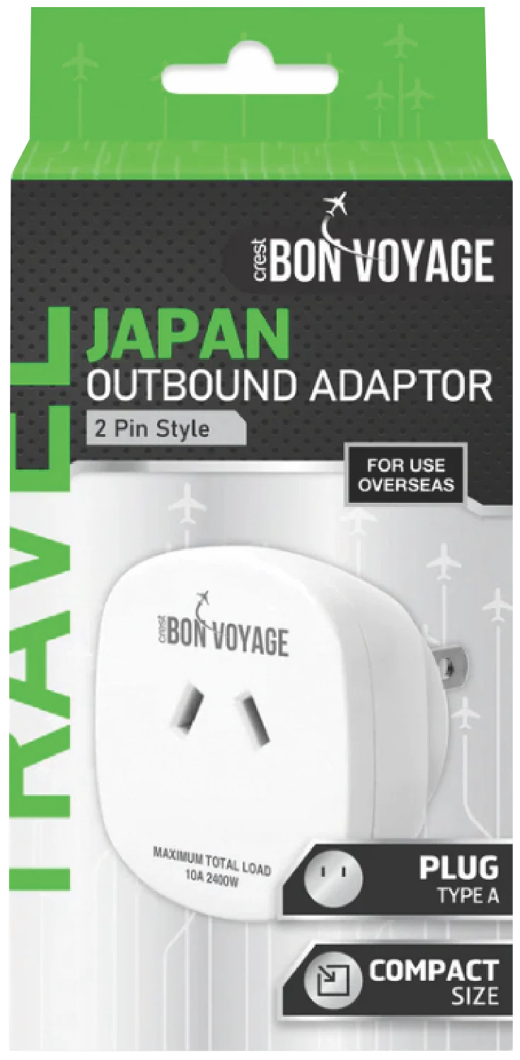 Bon Voyage Travel Adapter Australia to Japan