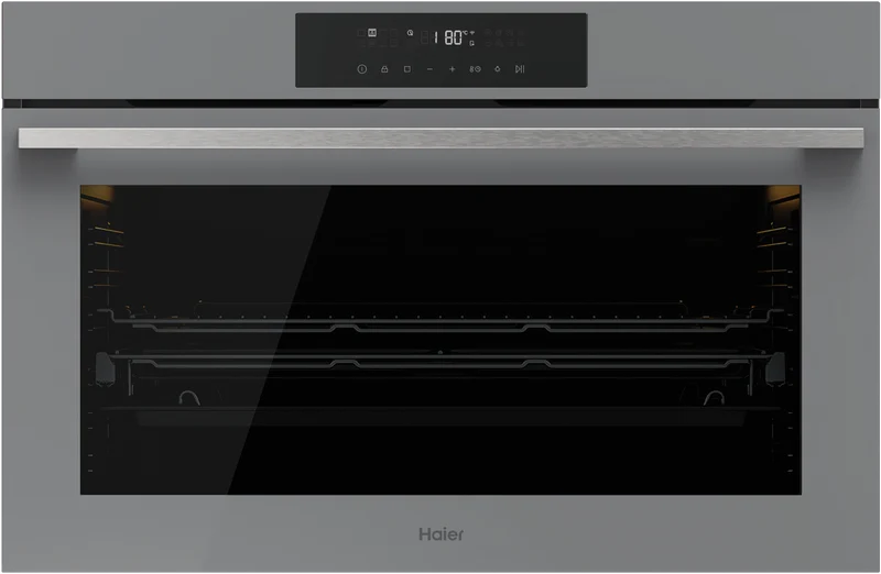 Haier 500 Series 90cm Electric Oven 16 Functions Airfry Steam Assist Grey