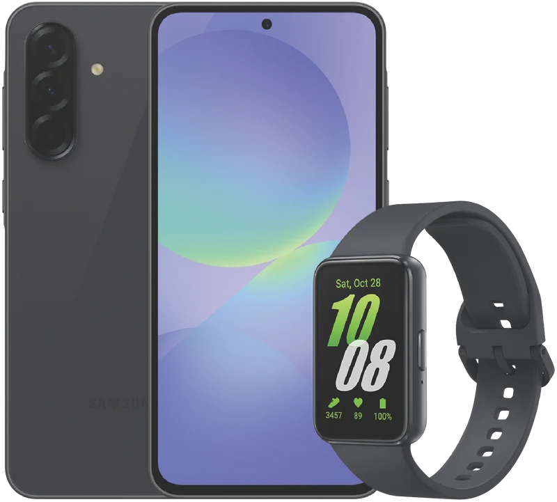 Samsung Galaxy A36 5G 128GB Plus Galaxy Watch Fit3 Bundle Black/Grey