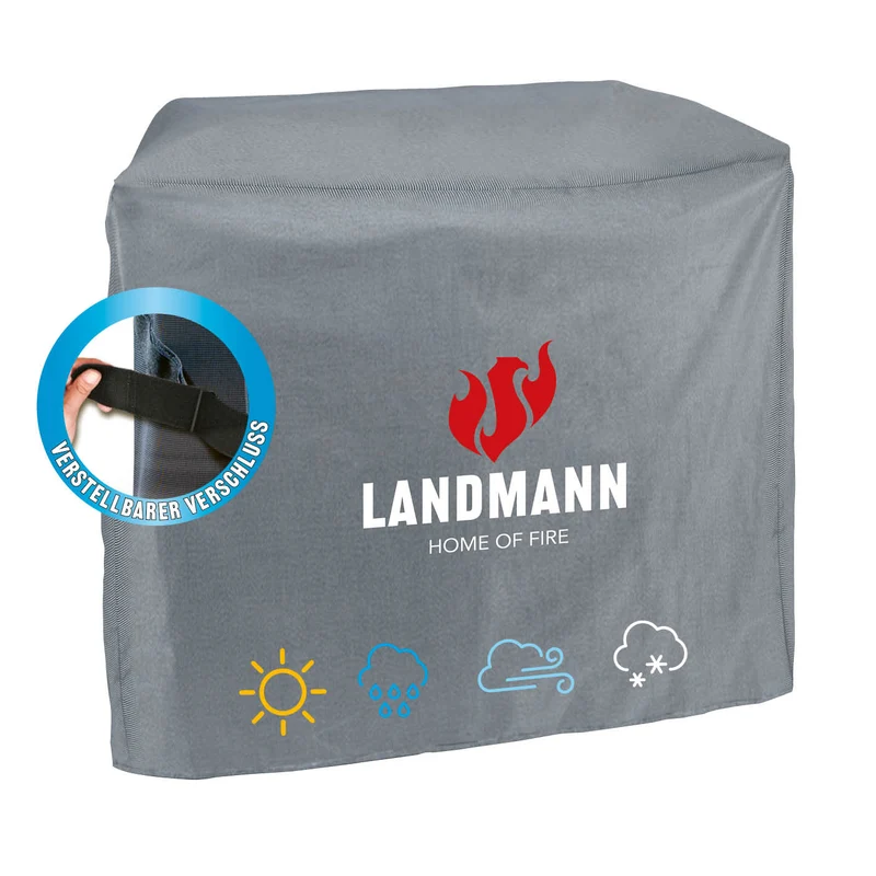 Wetterschutzhaube Premium - 38 x 44 x 34 cm - Grau