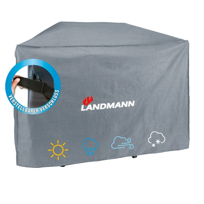 Wetterschutzhaube Premium - 181,5 x 112 x 62,5 cm - Grau