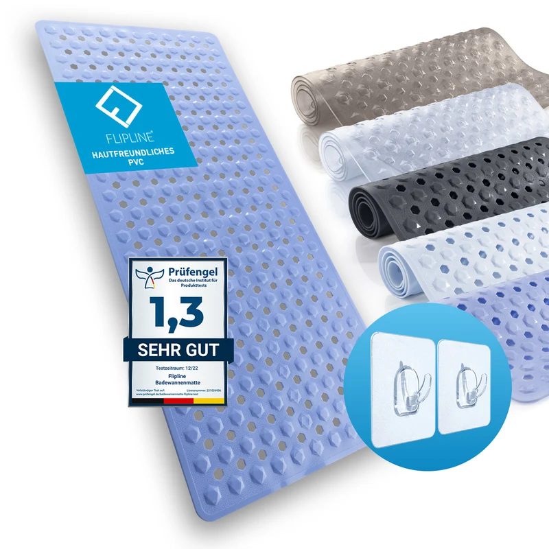 Badewannenmatte 88 x 40 cm – Hellblau