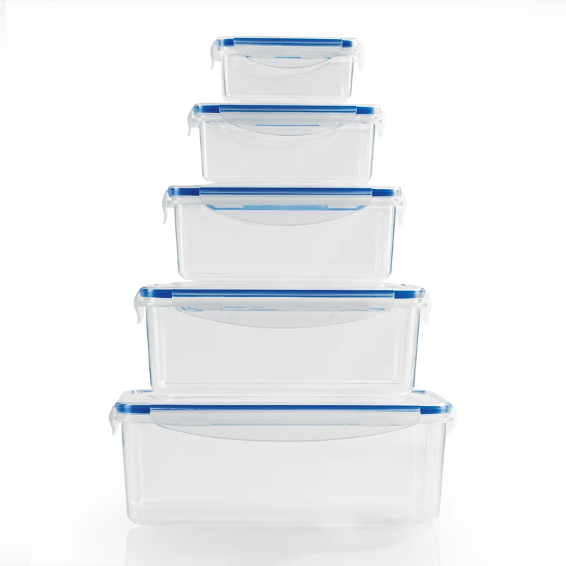 Frischhaltedosen Klick-it 10-tlg. - transparent/blau