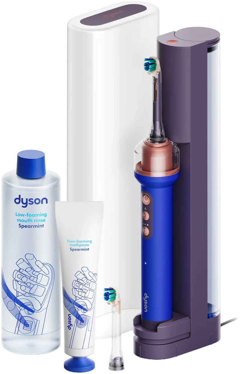 Dyson CameraJet Electric Toothbrush with Flosser and Starter Kit, Ceramic Ultra Blue