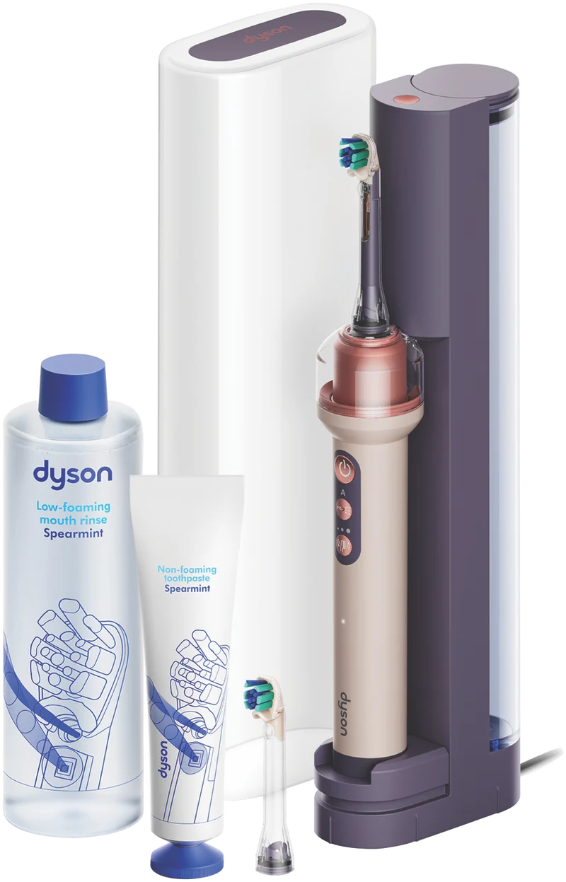 Dyson CameraJet Electric Toothbrush with Flosser and Starter Kit, Ceramic Pink