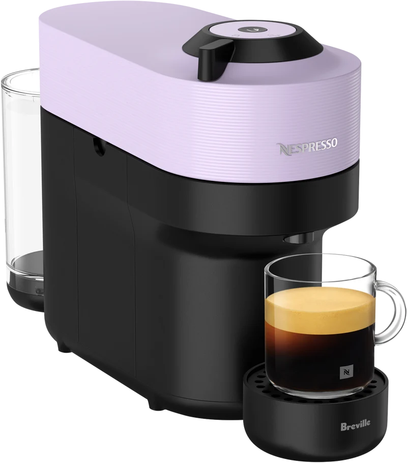 Nespresso Vertuo Pop Capsule Coffee Machine Bundle (Lilac)