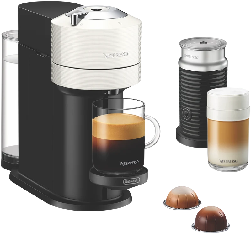 Nespresso Vertuo Next Capsule Coffee Machine Bundle - White