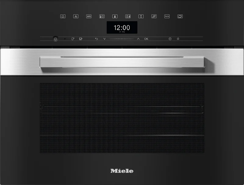 Miele 45cm Compact Combination Steam Oven with HydroClean Self-Cleaning Function, CleanSteel