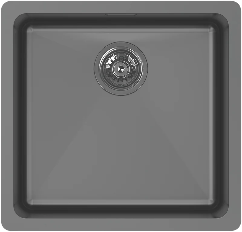Abey Laundry Tub 45 Litre Single Bowl with Overflow, Black Pearl