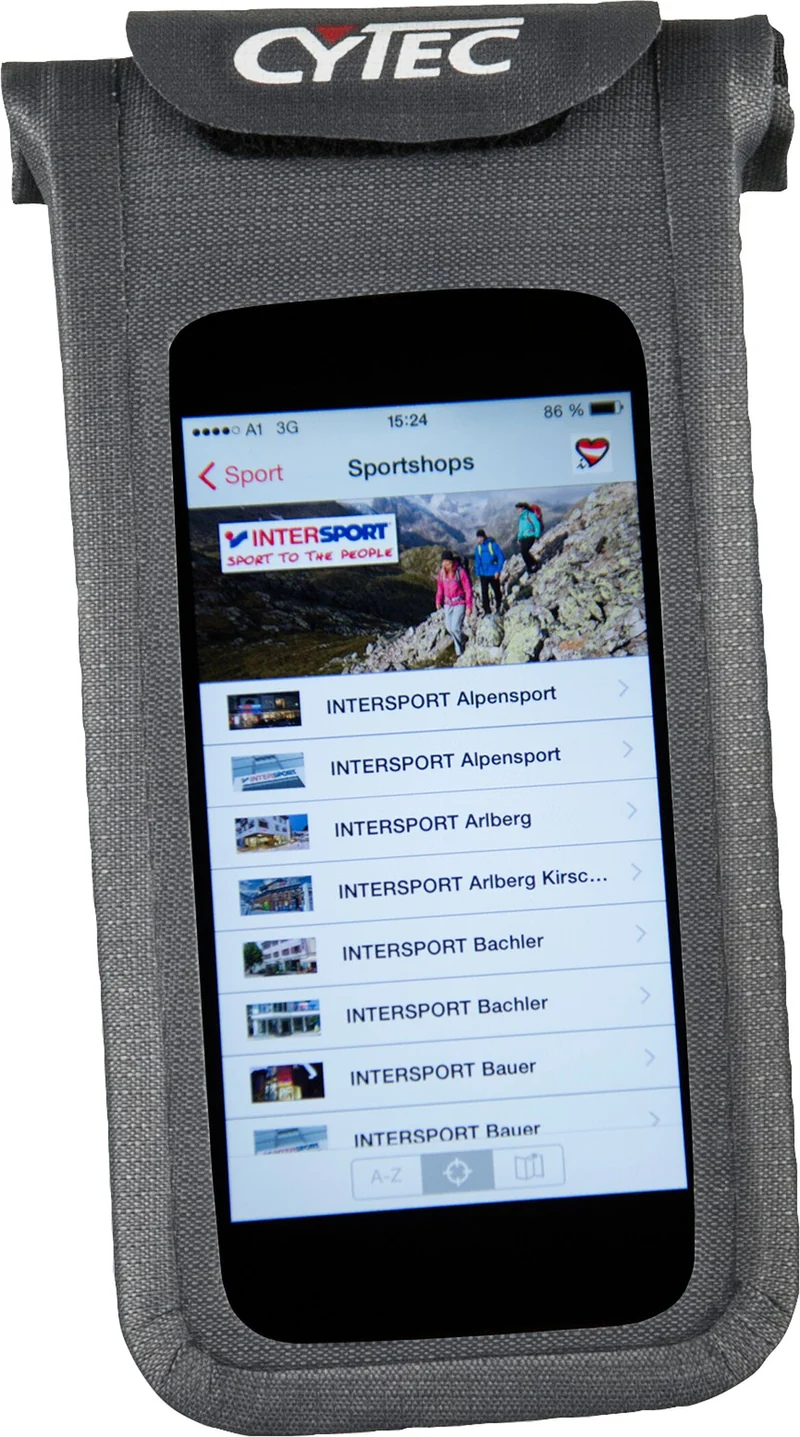 CYTEC Smartphone Tasche wasserfest mit Touchscreen & Halterung