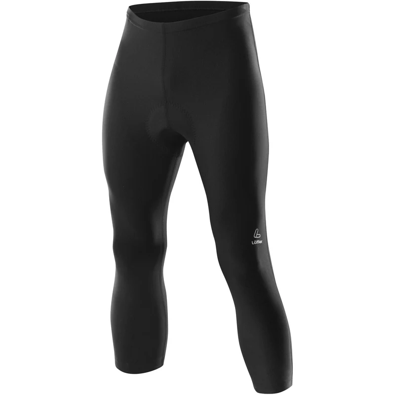 LÖFFLER Herren 3/4 Radhose mit Comfort Elastic Polster