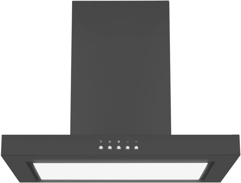 Omega 60cm Canopy Rangehood Matte Black