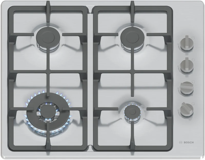 Bosch Series 2 60cm Gas Cooktop Stainless Steel