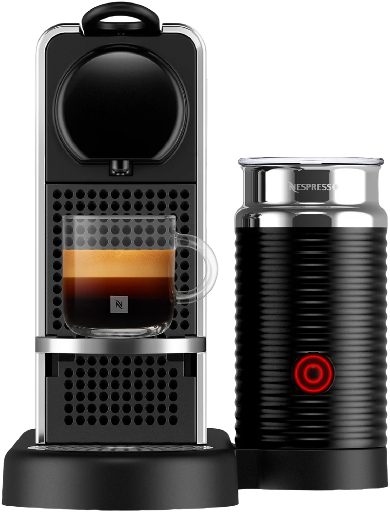 Nespresso CitiZ and Milk Capsule Coffee Machine, Platinum Polished Stainless Steel