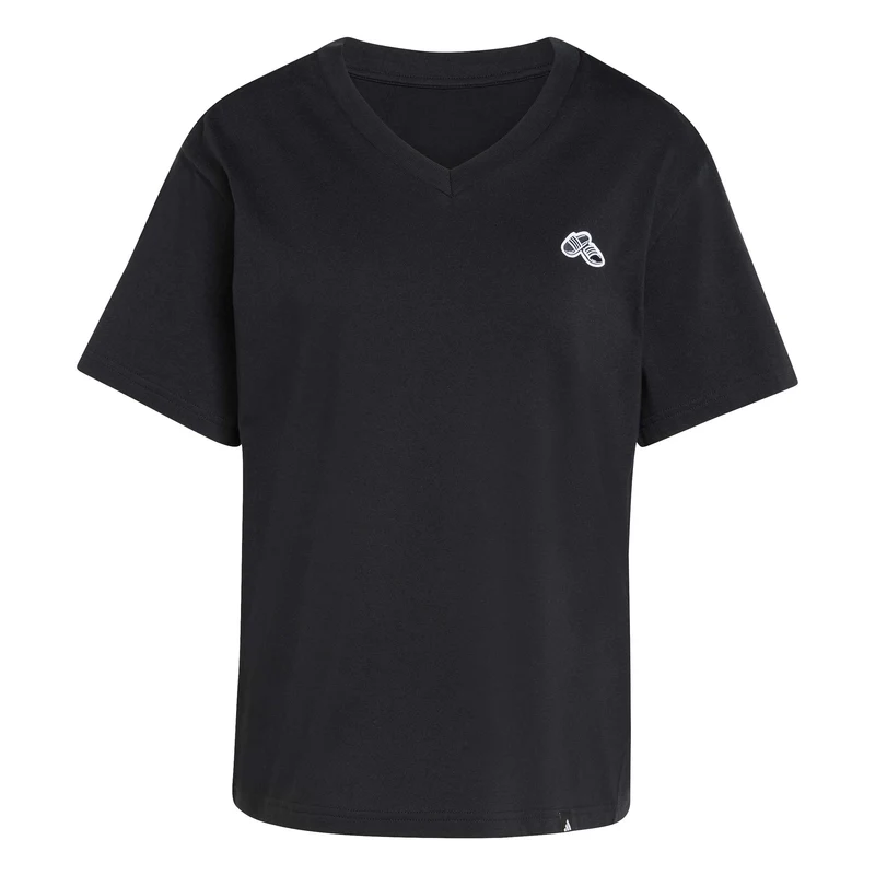 SUMMER SLIDE GRAPHIC T-SHIRT MIT V-AUSSCHNITT