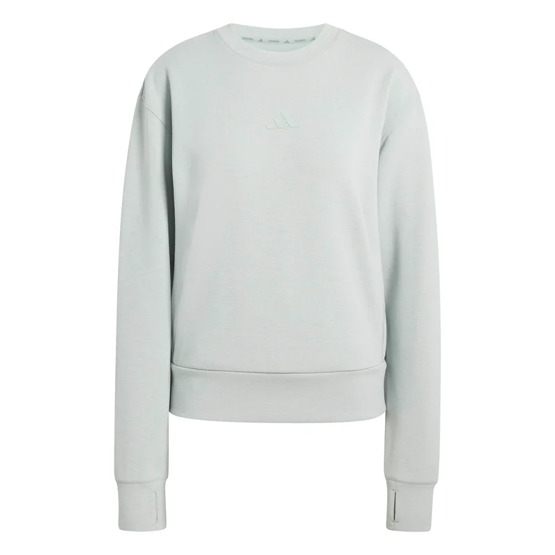 Für das Training entworfenes Warm-Up Sweatshirt mit Rundhalsausschnitt