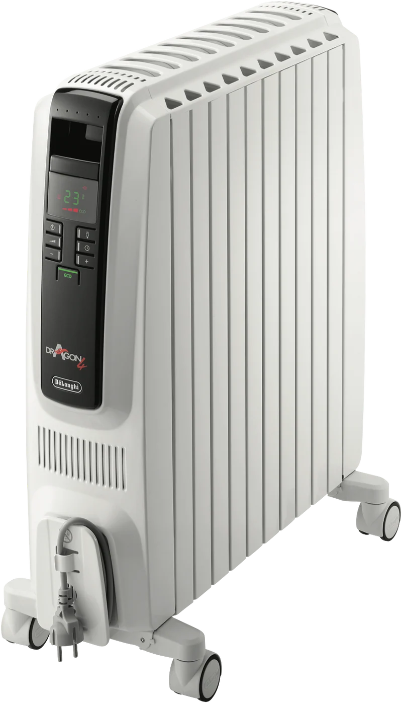 DeLonghi 2400W Dragon 4 Oil Column Heater with Timer
