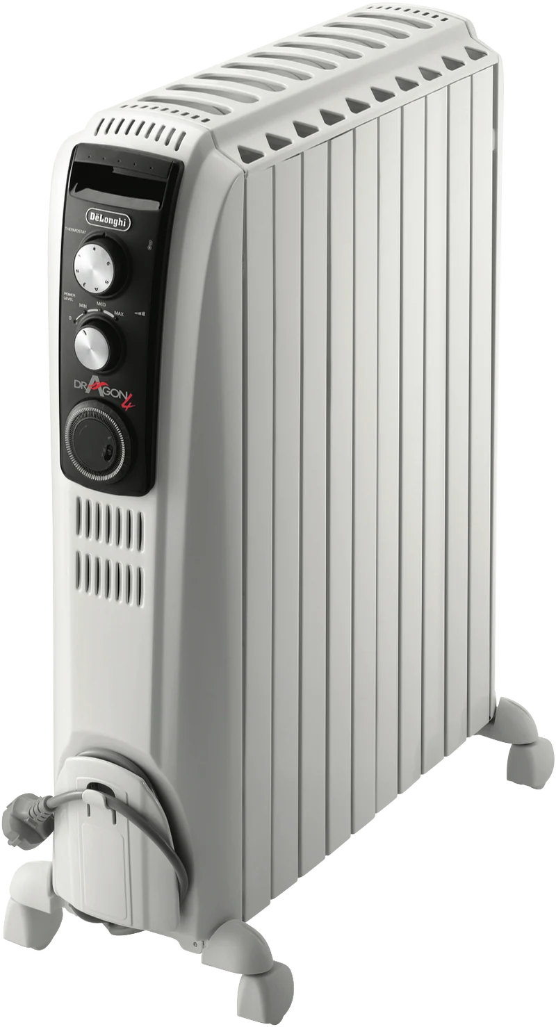 DeLonghi 2400W Dragon 4 Oil Column Heater with Timer