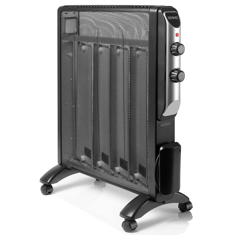 Duronic HV220 BK Elektroheizkörper | Energiesparende Heizung mit Thermostat | 2 Stufen | 2000 Watt mit Überhitzungsschutz | Antifrostschutz